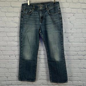 APT. 9‎ Men's 100% Cotton Loose Fit Straight Leg Jeans, W34 x L30, Medium Wash